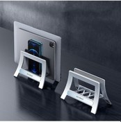 Resim Oatsbasf 03671 Çok İşlevli Bilgisayar Tablet Cep Telefonu Saklama Aparatı, Renk: Deluxe Versiyon Gümüş GÜMÜŞ 