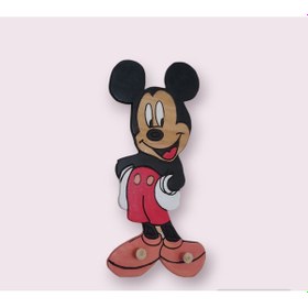 Resim Mickey El Yapımı Duvar Panosu ve Kıyafet Askısı Çok Renkli 