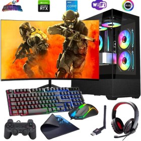 Resim ROGAME I5 14400F 16GB DDR4 512GB M2 8GB RTX4060 24" 100Hz Mon. Oyun Bilgisayarı (Gaming SET) 
