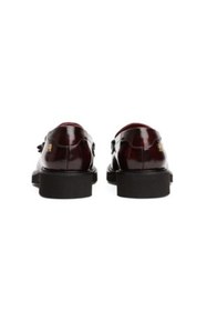 Resim Tommy Hilfiger Kadın Püsküllü Köşeli Burun Deri Bordo Loafer FW0FW08749XJS 