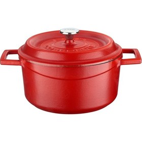 Resim Lava Döküm Demir Spring Tencere Trendy Kapak Mat 20 CM 