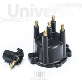 Resim Unuvar9007-2 - Distribütör Kapağı + Tevzi Makarası R19 Clıo I E 