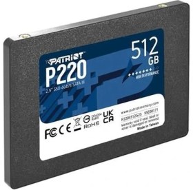 Resim Patrıot 512GB P220 P220S512G25 550-500MB/S Sata-3 SSD Disk 
