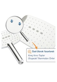 Resim Kosova Robot Duş Seti 360 Dönerli Duş Hortum + Filtreli Duş Başlığı Musluk Uyumu, Kireç Önler Krom 