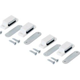 Resim Alm Alüminyum Sineklik Çıt Çıt Kilit Mıknatıslı 4 Adet - Beyaz 