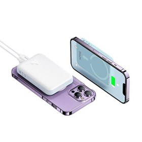 Resim Shaza 20 W 5000 mAH Megsafe Hızlı Şarj Siyah Powerbank 