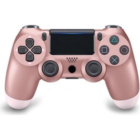 Resim Tenfowee Ps4 İçin Kablosuz Bluetooth Oyun Kolu - 6 Eksenli Jiroskop, 3.5mm Ses Jack, Işıklı Şerit Ve Ergonomik Tasarım - Gül Kurusu Rengi 