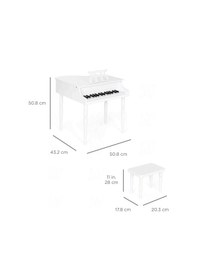 Resim Çocuk İçin Ahşap Piyano Bp30bk Nota Sehpası ve Tabure 