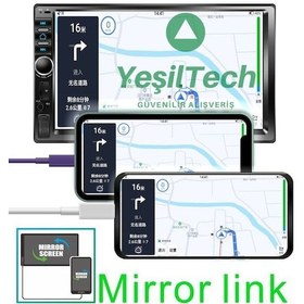 Resim Kingwin Oto Teyp 7 İnc+Geri Görüş Kamerası Bluetooth Mp5 