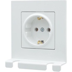 Resim Günsan Eqona Beyaz Pratik Fiş Tutucu Topraklı Priz 
