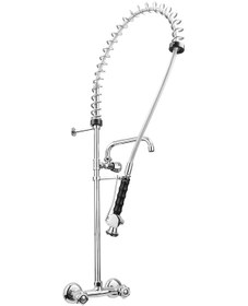 Resim Fkn Çapa Sanayi Tipi Çift Kontrollü Taç Spiralli Eviye Bataryası 