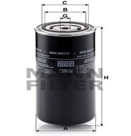 Resim MANN WDK962/17 Yakit Filtresi Daf Xf95 97-02 / IVeco Eurostar 440 00-02 Eurotech 440 98- Eurotrakker 99-04 1907460 WDK96217 (WA353311) 