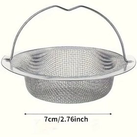 Resim Chuangyinshop Paslanmaz Çelik Evye Filtresi Gümüş Rengi Kanalizasyon Tıkanıklık Önleyici 