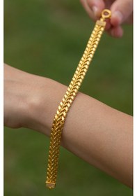 Resim Çgk Çiğdem Gürel Kuyumculuk 14 Ayar Pullu Halatlı Altın Bileklik Yaldız 