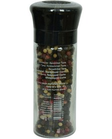 Resim Saygın Sofrada Öğütme Doğal Tane Çeşnibiber Seramik Öğütücü Cam Değirmen 50 G 