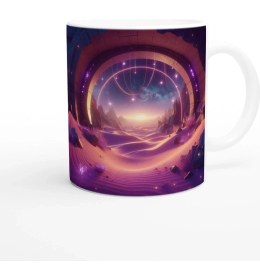 Resim Yay Burcu Baskılı Kahve Kupası - Elementsel Doğa Krallığı Temalı Vs3 