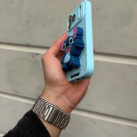 Resim Stittch Mavi Kılıf Silikon Parmaklık Modelli 