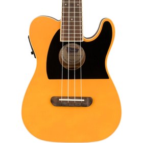 Resim Fender Fullerton Tele Uke Concert Ukulele - Butterscotch Blonde / Walnut 