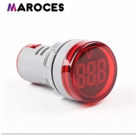 Resim 22Mm Dijital Voltmetre 20V 500V Arası Ac 220V Ac 1 Adet-Sarı 