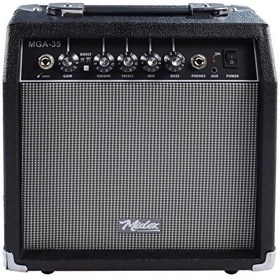 Resim Midex MGA-35BK Elektro Gitar Amfisi 35 WATT Gain Özelliği Kulaklık Çıkışı 