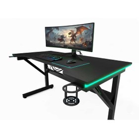 Resim X My Table Rgb Ledli Kumandalı Oyuncu Masası 115x65x76 