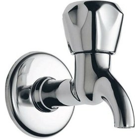 Resim Yayke Pirinç Gövde Topaç Krom Kısa Musluk Bahçe Lavabo Musluğu 