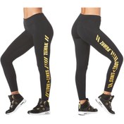 Resim ZUMBA Love Over Likes Panel Ankle Leggings 