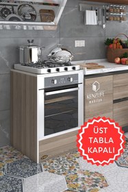 Resim Kenzlife Ankastre Modülü Kabini Neon Crd Fırın Ocak Dolabı Sabit Tabla 