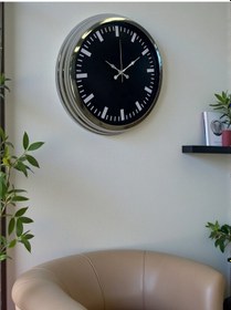 Resim Büro Ev Ofis Hediyesi İçin 40cm Krom Trend Tarz Duvar Saati Diğer 