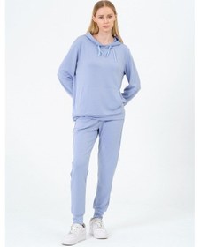 Resim Rich Kadın Yumuşak Kumaş Kapşonlu Eşofman Takımı Çok Renkli 