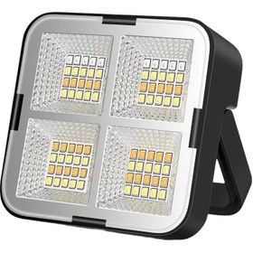 Resim LED güneş enerjili kamp lambası, şarj edilebilir kamp lambası 1200mAh, 5 aydınlatma modu, güneşli çadır lambası, güç kesintisi, acil durumlar, kasırga, ev ve yürüyüş için kullanılır 