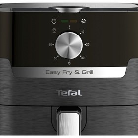 Resim TEFAL İnox Yağsız Airfryer, 4,2 Litre Kapasite, Hava ile Kızartma & Izgara Dijital Tarif Kitapçığı 