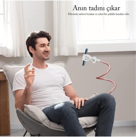 Resim Bix Saiji IVY Akrobat Esnek Telefon Tutucu Pembe 