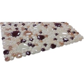 Resim Mutfak Tezgah Arası, Havuz, Banyo, Sauna, Spa, Iç ve Dış Dekorasyonda Tüm Yüzeyler Için, Krem, Kahve, Bej, 31,5X31,5CM. Fileli Cam Mozaik. ( 1 M2 Fiyatıdır ) 