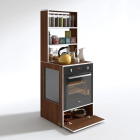 Resim Kenzlife ankastre fırın dolabı hümeyra cvz 165*60*56 mutfak kapaklı 