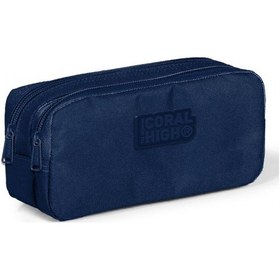 Resim Coral High Lacivert İki Bölmeli Kalem Çantası - Erkek Çocuk 