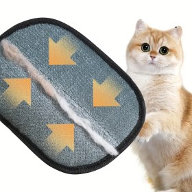 Resim 2 adet PAWSTRIP Çift Taraflı Statik Evcil Hayvan Tüyü Temizleme Eldiveni Kediler ve Köpekler için - Siyah Naylon Eldivenler Yeşil Kenarlı, Nazik Çıkarılabilir Kedi Tüyü Aracı Temizlik ve Bağlama için, Kedi Bakım Malzemeleri, Şık Eldiven Tasarımı, Dokulu Yüzey 