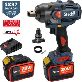 Resim Stechend SX37-2X6.0 Darbeli Somun Sıkma 3/4" 1000NM 20V 6.0AH 