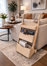 Resim WSTİLE Gazetelik Tekerli Cilasız Boyasız 