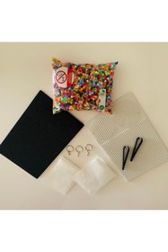 Resim Dr.Yontuç Isı Ile Ütü Ile Yapışan 15 Renk 5500 Adet Midi ,boncuk Ve Şekil Şablonu 