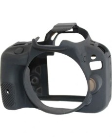 Resim EasyCover Canon 100D Silikon Kılıf ECC100DB (Siyah) 