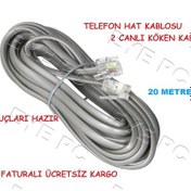 Resim 20 Metre 2 Yollu Hatli Modem Adsl Kablosu 