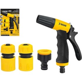 Resim TeknoKapsül Sgs 4253 3 Fonksiyonlu Sulama Tabancası (4 Parça Set) 