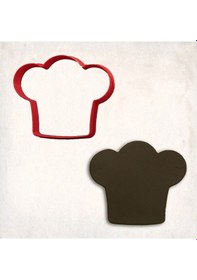 Resim Şef Şapkası Kurabiye Kalıbı Şekillendirici Kopat KIrmızı 
