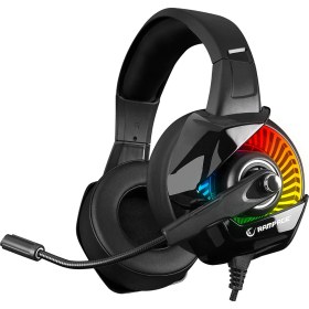Resim Rampage RM-K66 TYPHOON Siyah USB 7.1 Version RGB Ledli Gaming Oyuncu Mikrofonlu Kulaklık 