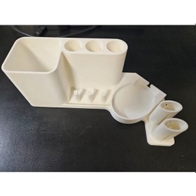 Resim Diş Fırçalık Organizer Oral-b Ve Manuel Fırçalar-diş Macunu İçin Beyaz 