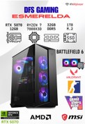 Resim MSI DFS GAMING ESMERALDA RYZEN 7 7800X3D-B650M-RTX 5070 12GB-32GB DDR5 RAM-1TB M.2 SSD-OYUNCU BİLGİSAYAR 