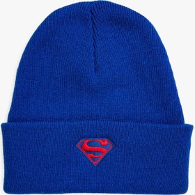 Resim Erkek Çocuk Superman İşlemeli Bere 