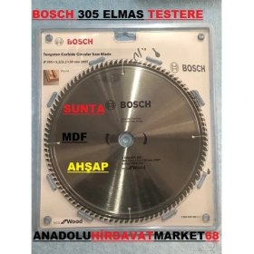 Resim Bosch 305MM Elmas Testere Ahşap Kesici Sunta Mdf Plastik Keser 