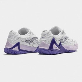 Resim Joma Topls2602om Open Lady Toprak Kort Tenis & Padel Kadın Ayakkabısı - Beyaz/mor 